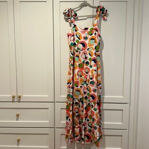 Emily McCarthy Bow Sleeve Cheetah Multi Color Dress